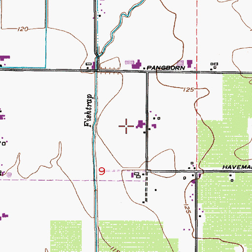 Topographic Map of Lenacres Dairy, WA