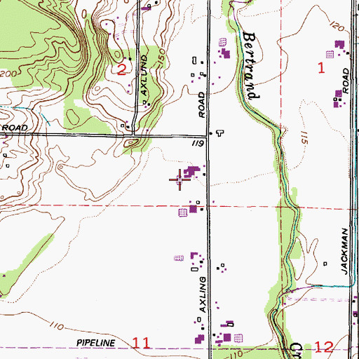 Topographic Map of Golden Hills Dairy, WA