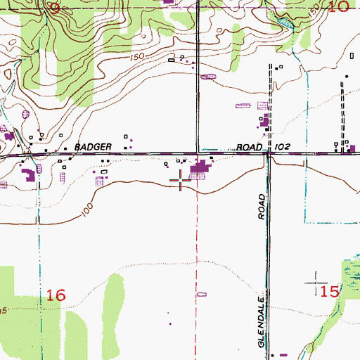 Topographic Map of Delanges Dairy, WA