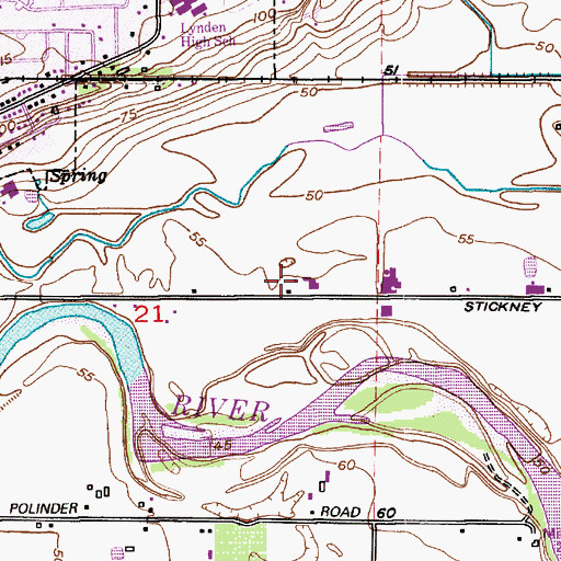 Topographic Map of Molendyk Dairy, WA