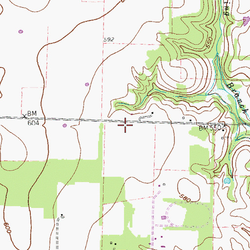 Topographic Map of Town of Providence Village, TX
