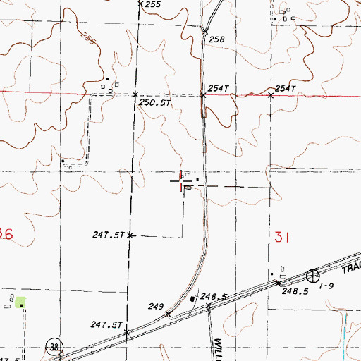 Topographic Map of Heng Farm, IL
