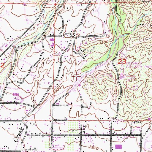 Topographic Map of Cherry Canyon, CA