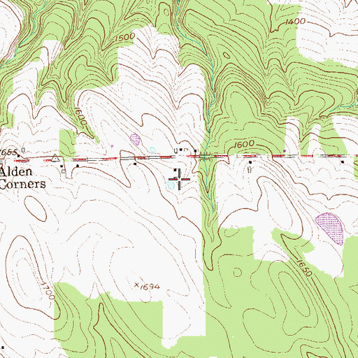 Topographic Map of Wolcott Dairy, NY