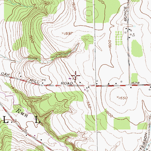 Topographic Map of Windy Gale Farm, NY