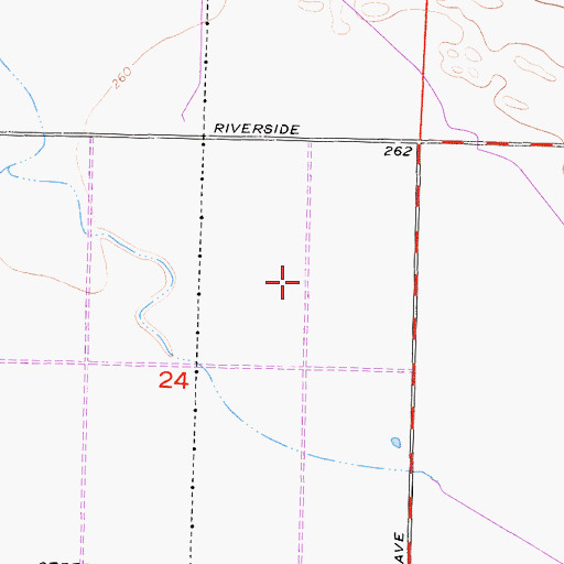 Topographic Map of Maya Dairy, CA