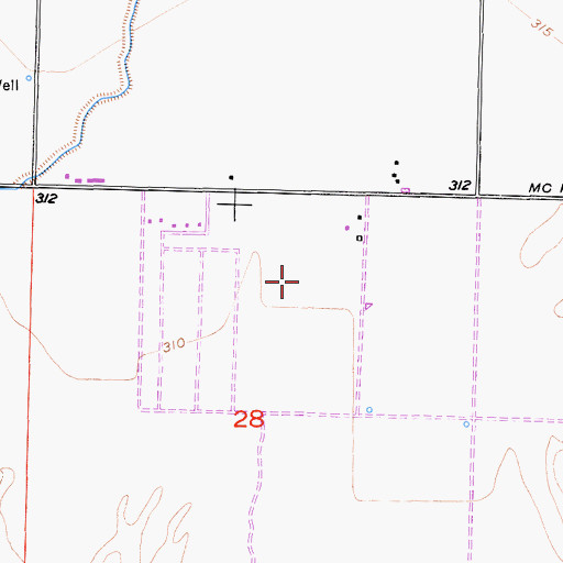 Topographic Map of Te Velde Dairy, CA