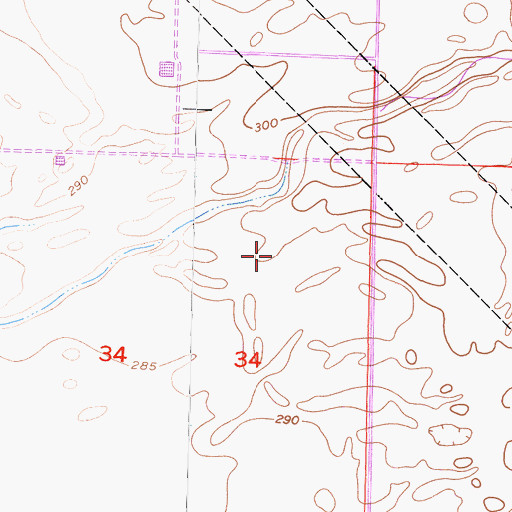 Topographic Map of Tjaarda Dairy, CA