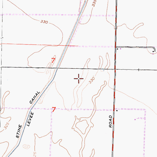 Topographic Map of Vanden Berge Dairy, CA