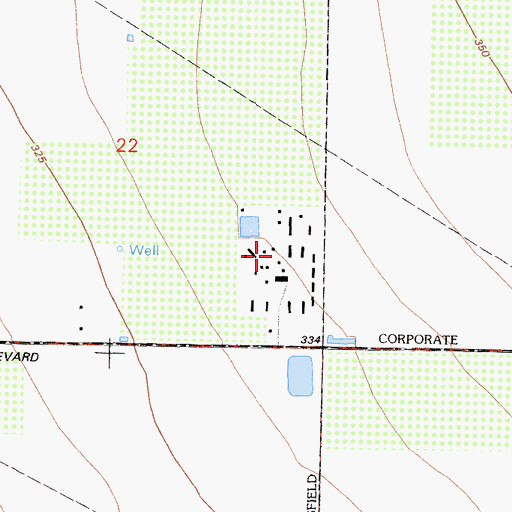 Topographic Map of Rosa Dairy, CA