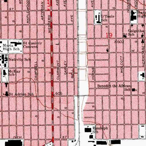 Topographic Map of Lake Township (historical), IL
