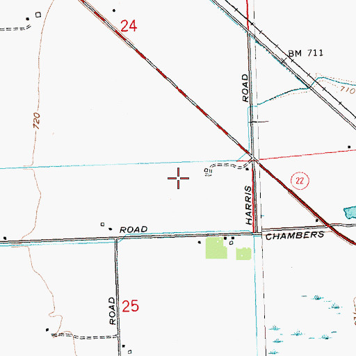 Topographic Map of Bangs Feedlot, WA