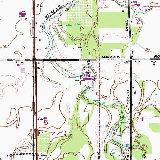 Topographic Map of Almar Dairy, WA