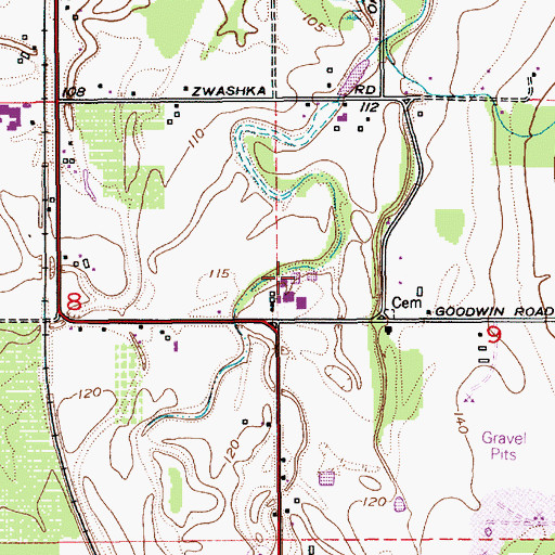 Topographic Map of Ridgeline Dairy, WA