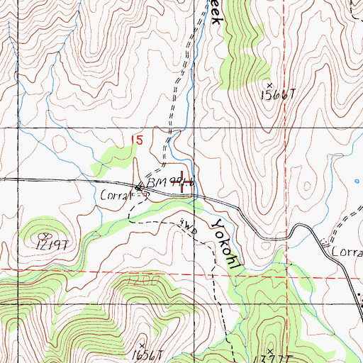 Topographic Map of Chickencoop Canyon, CA