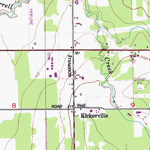 Topographic Map of Pleasant Valley Dairy, WA