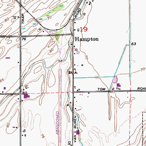 Topographic Map of Van Hofwegen Dairy, WA