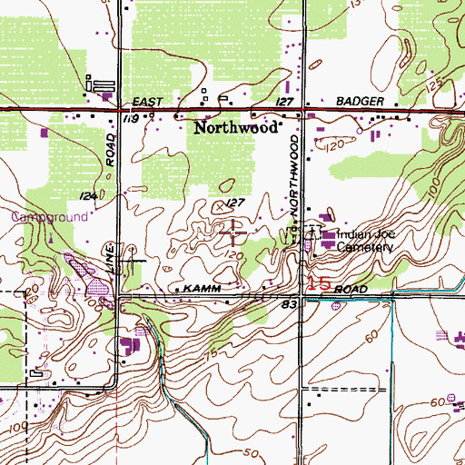 Topographic Map of Hi Hoe Nursery, WA