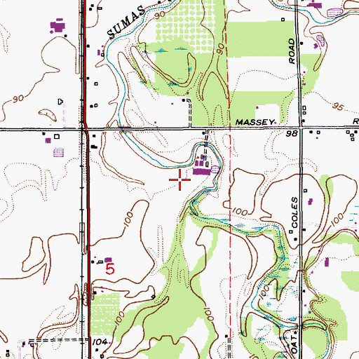 Topographic Map of Feenstra Farms, WA