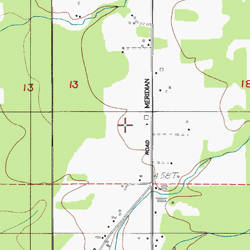 Topographic Map of Alpine Dairy, WA