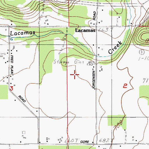 Topographic Map of Misty Morning Dairy, WA