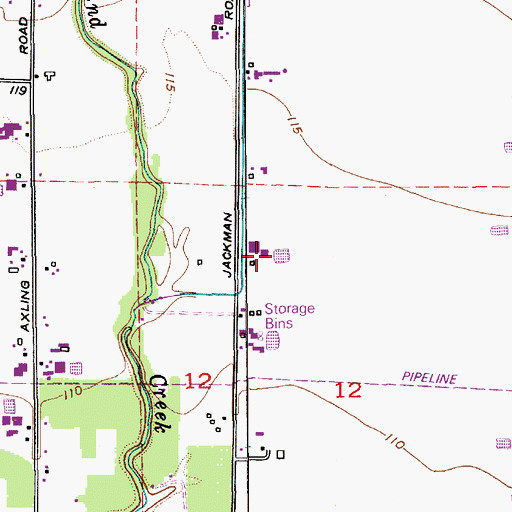 Topographic Map of Dee Bee Jersey Farm, WA