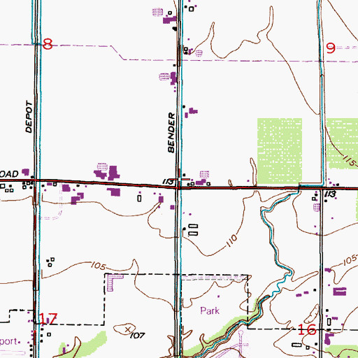 Topographic Map of Heeringa Farm, WA