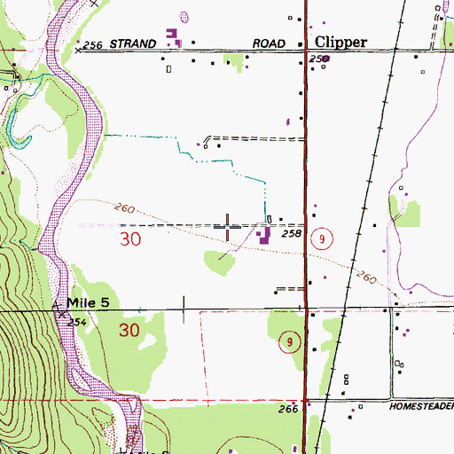 Topographic Map of Strachila Farm, WA