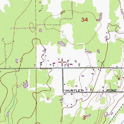 Topographic Map of Crandall Farms, WA