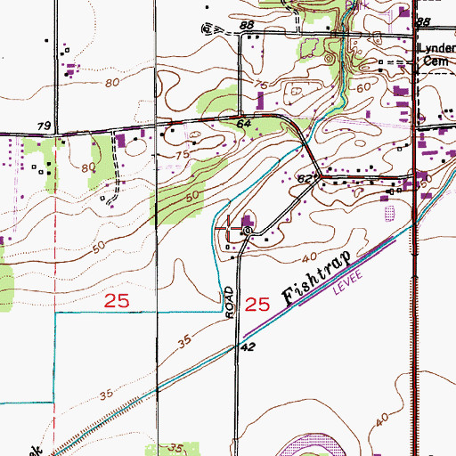 Topographic Map of Bouma Farms, WA