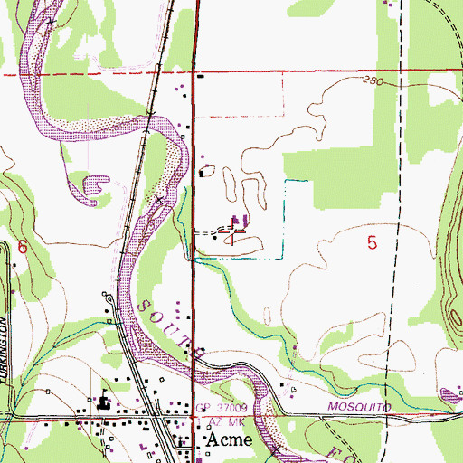 Topographic Map of Coldstream Farm, WA