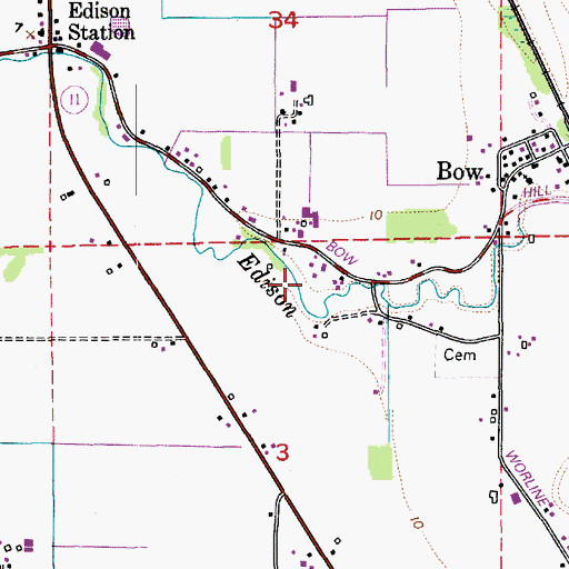 Topographic Map of Anderson Blueberry Farm, WA
