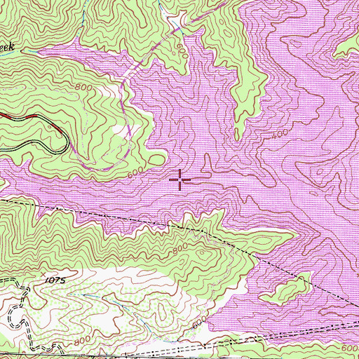 Topographic Map of Chismahoo Creek, CA