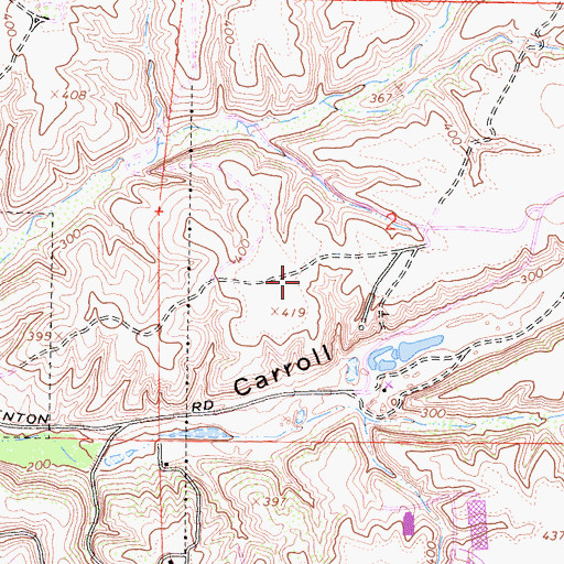 Topographic Map of Carroll Canyon Quarry, CA