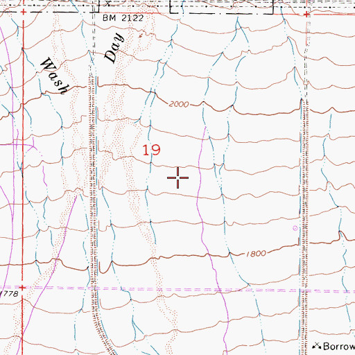 Topographic Map of Inland Quarry, CA