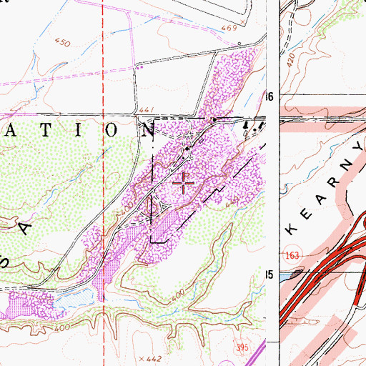 Topographic Map of Miramar Quarry, CA
