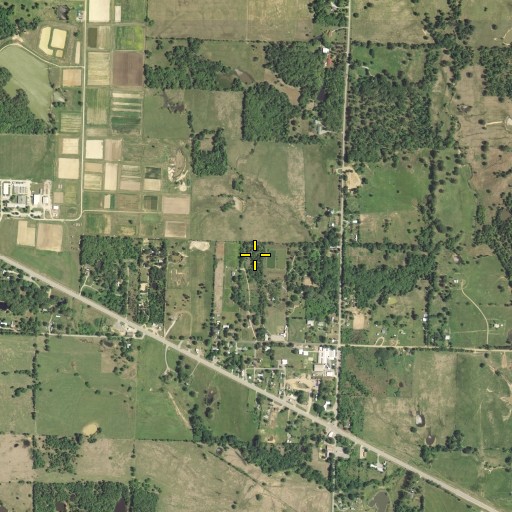 Aerial/Satellite Image of Double Springs Cemetery, OK