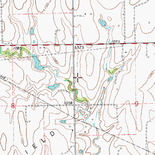 Topographic Map of Mercy Cemetery, OK