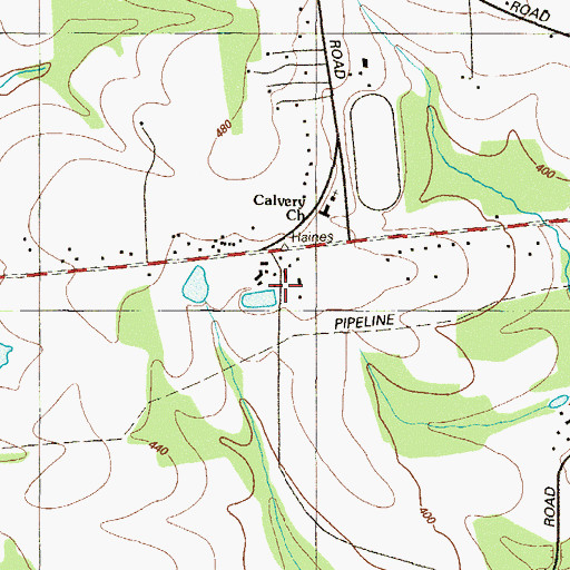 Topographic Map of Albeck Farms, MD