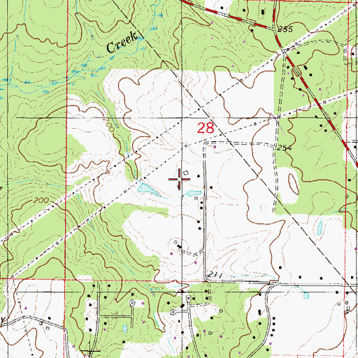 Topographic Map of Ching Dairy, AL