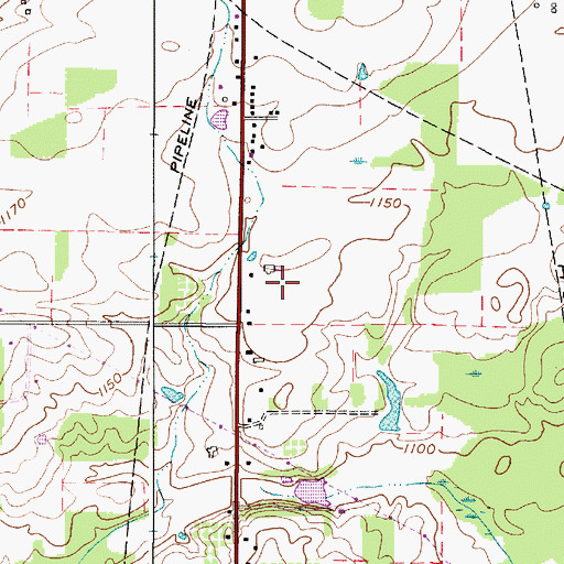 Topographic Map of Alger Dairy, OH