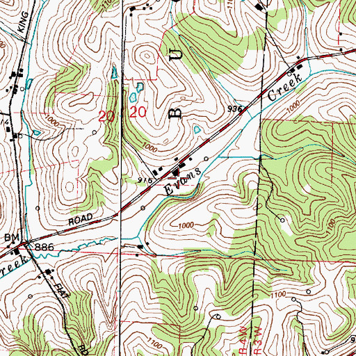 Topographic Map of Angel Valley Dairy, OH