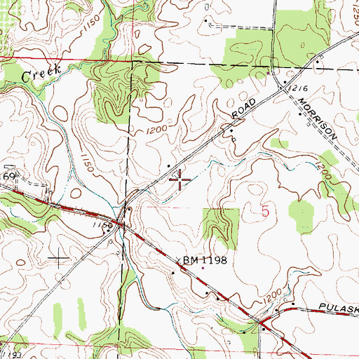 Topographic Map of Antiquated Acres, OH