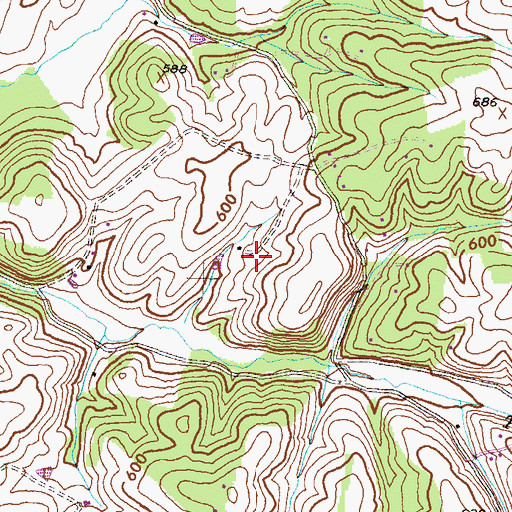 Topographic Map of Black Ankle Vineyards, MD