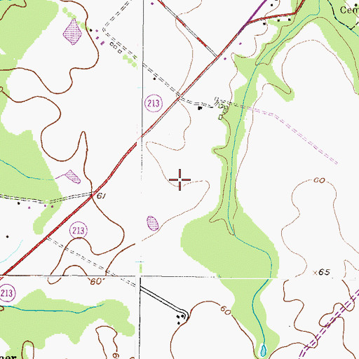 Topographic Map of Cassinelli Vineyards and Winery, MD