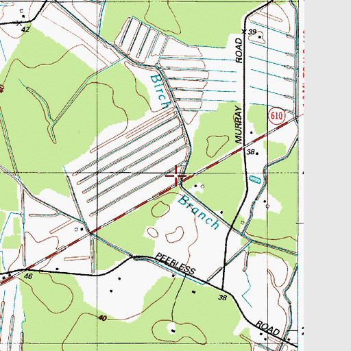 Topographic Map of Costa Ventosa Winery and Vineyard, MD