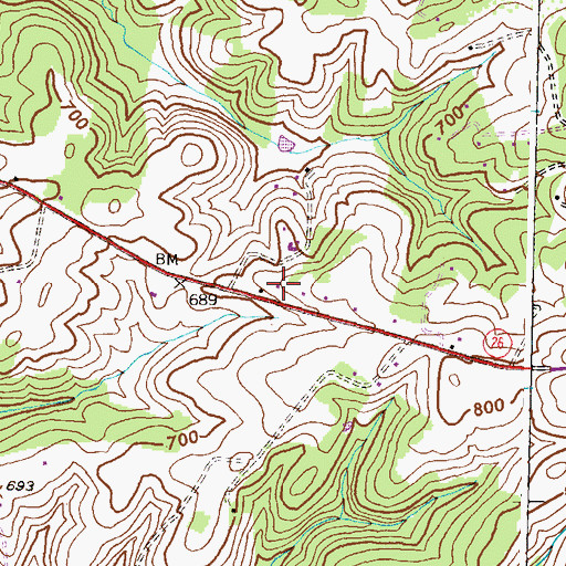 Topographic Map of Elk Run Vineyards and Winery, MD
