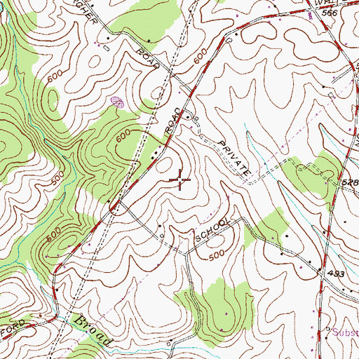 Topographic Map of Fiore Winery, MD