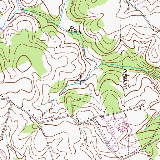Topographic Map of Galloping Goose Vineyard, MD