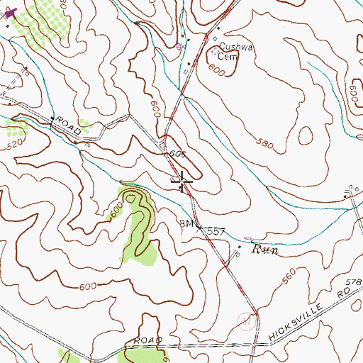 Topographic Map of Knob Hill Winery, MD